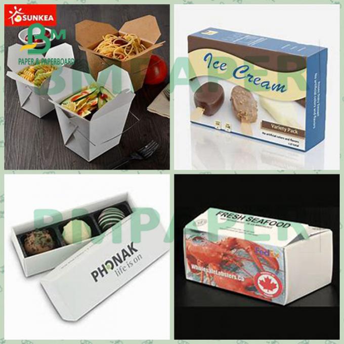 High Bulk ฟู้ดเกรด Board One Side Coated Eco - Friendly 325gsm