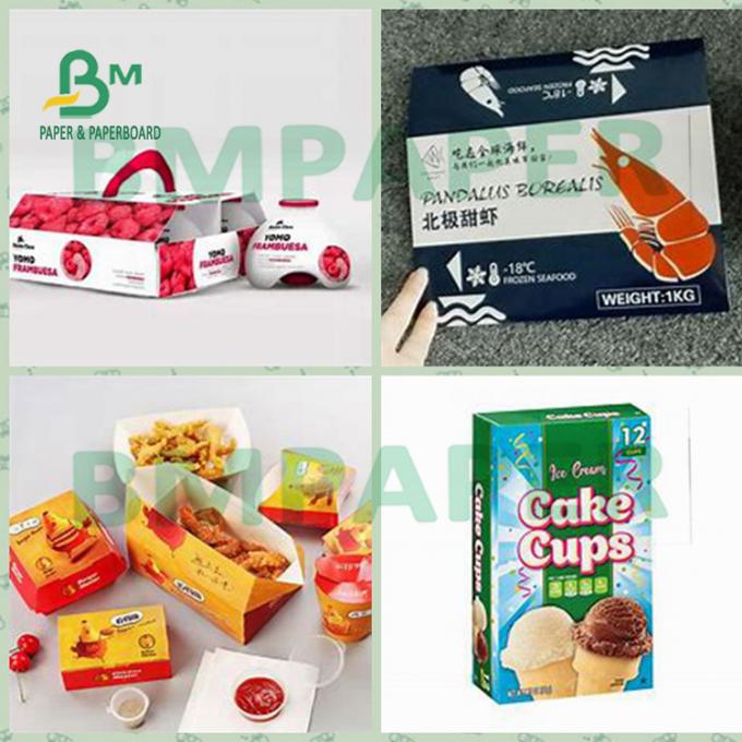 ฟู้ดเกรด One Side Coated Food Board For Fried Chicken Boxes