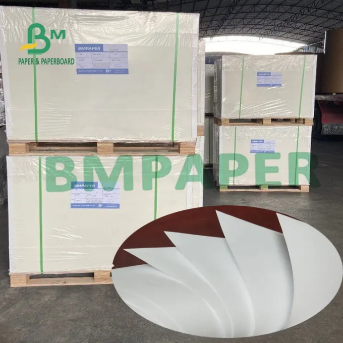 250gsm Coated Bright ฟู้ดเกรด Card Grease Proof Deli Wrapping Jumbo Paper