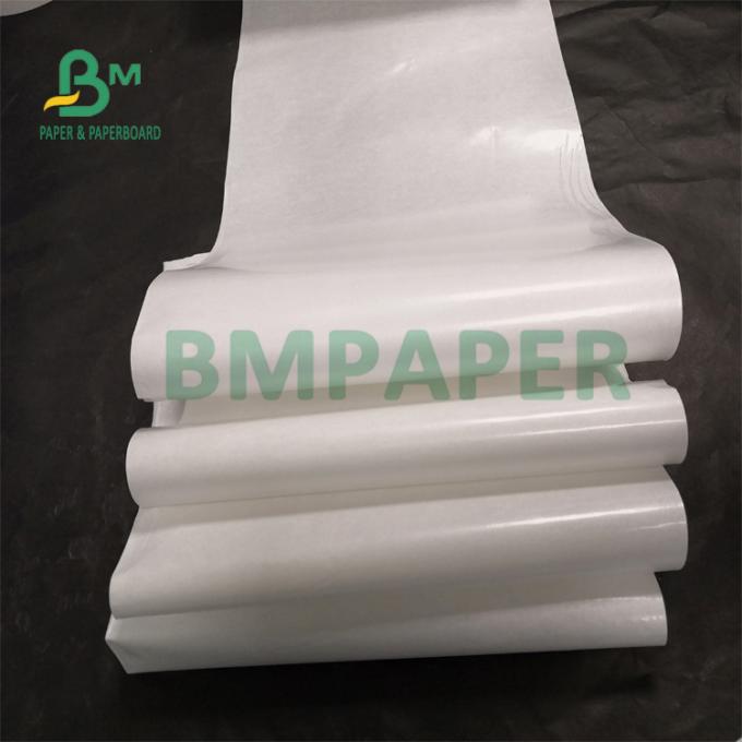 ฟู้ดเกรด 40gsm 50gsm MG White Kraft Paper For Sugar Package 600mm