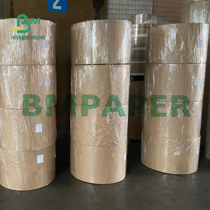 300g + 15g PE Coating ฟู้ดเกรด Wrapping Brown Kraft Paper For Packaging