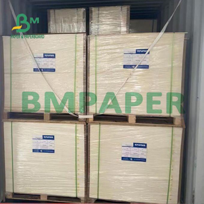 325g 37 * 25'' Bleached ฟู้ดเกรด Grease Resistant White Coated Board
