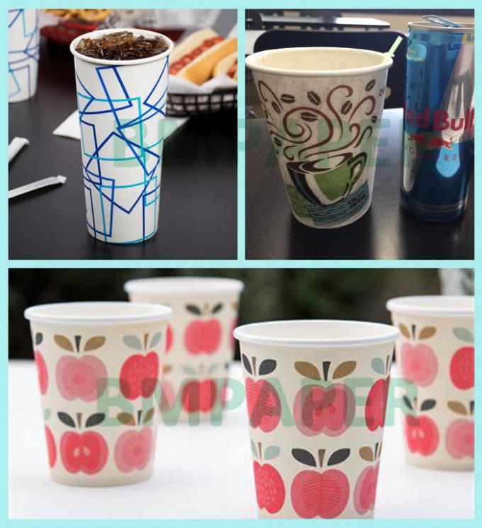 210gsm +15g PE Laminated Cardboard For Paper Cups ฟู้ดเกรด 882mm