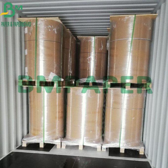 Virgin Pulp 325gsm ฟู้ดเกรด Kraft Paper White Coated with Brown Back