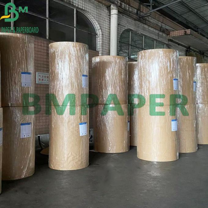 300gsm ฟู้ดเกรด Coated White Kraft Paper With Brown Back For Food Container