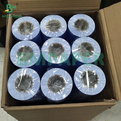 20LB 24&quot; Single Side สีฟ้าสด สีม่วง CAD Plotter เทคโนโลยี Bond หนังสือม้วน