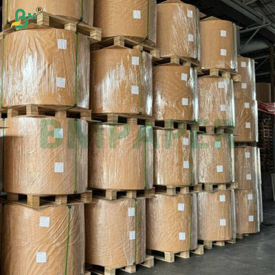 กระดาษคราฟท์เคลือบมันด้านเดียวสีขาวบริสุทธิ์ 40 แกรม แบบม้วน