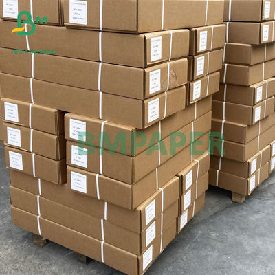 24" x 50 หลา 20LB กระดาษอิงค์เจ็ทบอนด์ไม่เคลือบผิว CAD ม้วนกระดาษพล็อตเตอร์
