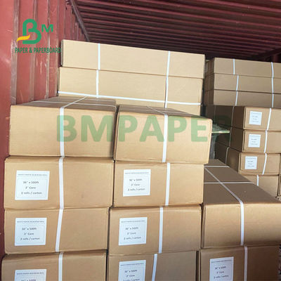 ม้วนกระดาษพล็อตเตอร์ CAD 20 ปอนด์สำหรับเครื่องพิมพ์อิงค์เจ็ท 36'' x 150 ฟุตเคลียร์อิมเมจ