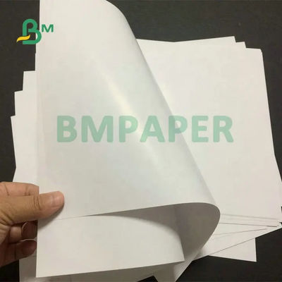 100 # 120 # Silk Gloss Paper, กระดาษข้อความเคลือบสองด้านสีขาวมันวาวสำหรับการพิมพ์ออฟเซต