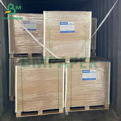 60lb 70lb 80lb 100lb Silk C1S Cover Paper White Virgin Pulp 25&quot; 39&quot; Roll width