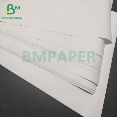 48gsm กระดาษความร้อนสีขาวม้วนวัสดุเยื่อกระดาษบริสุทธิ์สำหรับเครื่อง Pos ใบเสร็จรับเงิน