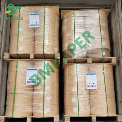 40gsm 70gsm BKP Sack Kraft Paper สำหรับถุงบรรจุอาหารสีน้ำตาลกว้าง 0.5m - 2.5m