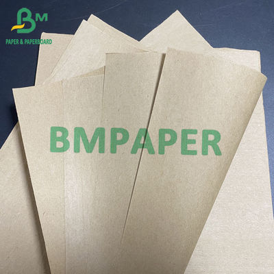 40gsm 70gsm BKP Sack Kraft Paper สำหรับถุงบรรจุอาหารสีน้ำตาลกว้าง 0.5m - 2.5m