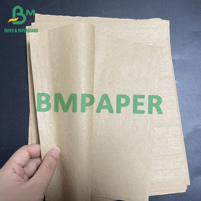 40gsm 70gsm BKP Sack Kraft Paper สำหรับถุงบรรจุอาหารสีน้ำตาลกว้าง 0.5m - 2.5m