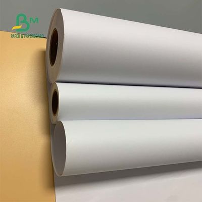 92 ความสว่าง 24'' x 300ft 20lb กระดาษปอนด์ CAD ม้วนสีขาวไม่เคลือบผิว