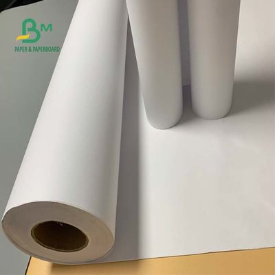 92 ความสว่าง 24'' x 300ft 20lb กระดาษปอนด์ CAD ม้วนสีขาวไม่เคลือบผิว