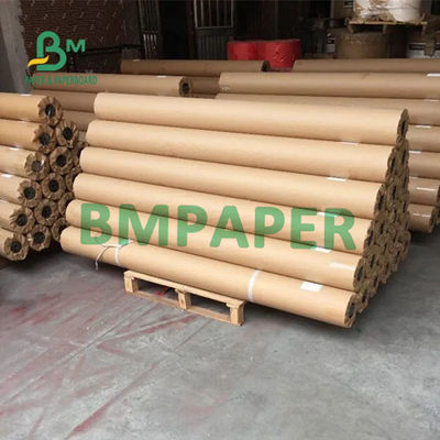 เยื่อกระดาษบริสุทธิ์กระสอบกระดาษคราฟท์ม้วน 70gsm 90gsm 120gsm 600mm X 210m 900mm X 300m