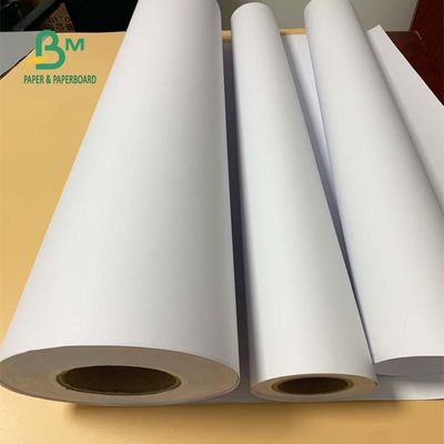 36'' x 300ft 20lb Woodfree Ink Jet Bond Paper ไม่เคลือบผิว CAD Roll 2'' Core