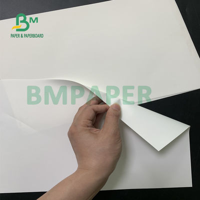 แผ่นกระดาษสังเคราะห์สีขาวมัน, กระดาษสติกเกอร์ PET กันน้ำสำหรับการพิมพ์