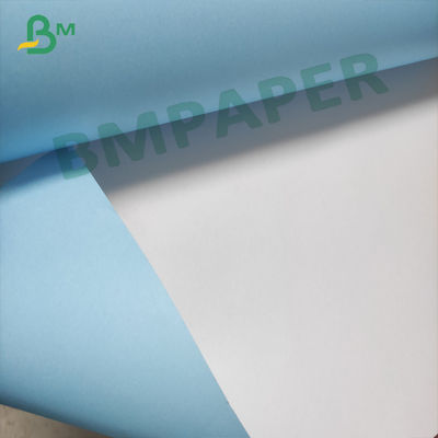 กระดาษพล็อตเตอร์สีน้ำเงินด้านเดียวม้วน 24 นิ้ว 36 นิ้วสำหรับพล็อตเตอร์ CAD
