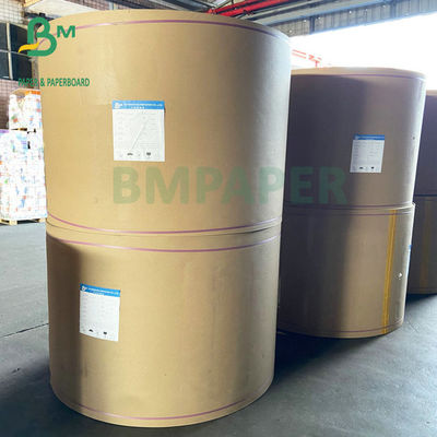 80GSM 90GSM Kraft Liner Board, กระดาษคราฟท์กึ่งขยายได้สำหรับถุงซีเมนต์