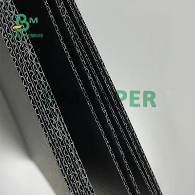 EF Flute กระดาษลูกฟูกสีดำกระดาษแข็ง 110gsm 120gsm 150gsm ความหนา