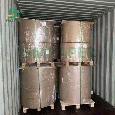 กระดาษความร้อนสีขาวผิวเรียบม้วน 77gsm 80gsm สำหรับฉลากโลจิสติกส์