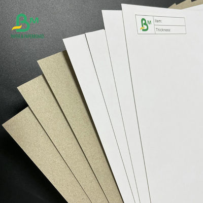 กระดานเพล็กซ์เคลือบ 42 นิ้วสีเทากลับ 350GSM 400GSM 450GSM สำหรับกล่องบรรจุภัณฑ์