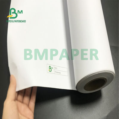 ม้วนกระดาษอิงค์เจ็ททนทาน 20 ปอนด์สำหรับการร่างแบบเครื่องกล 24 &quot;30&quot; X 100 Ft