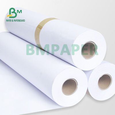 กระดาษแบบ Wide Format 80gsm 20LB Cad Plotter กระดาษม้วน 18'' 24' 36' X 500ft สําหรับการออกแบบวิศวกรรมสถาปัตยกรรม