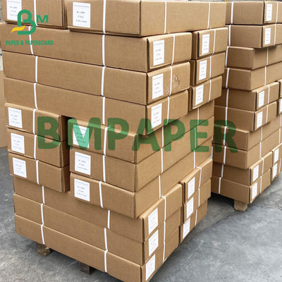 24&quot; X 150' 20lb CAD กระดาษพล็อตเตอร์ไม่เคลือบสีขาวสว่างสำหรับงานวิศวกรรม