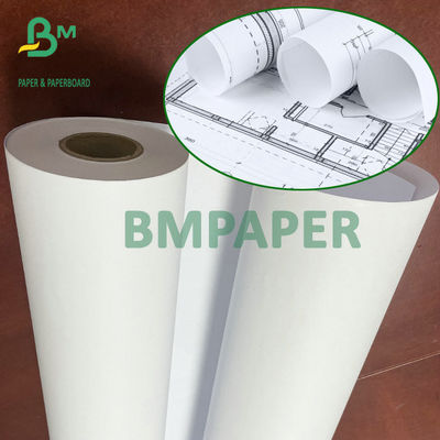 กระดาษพล็อตเตอร์ความสว่าง 92 ม้วน 36'' X 500ft 20# 3'' Core สำหรับเครื่องพิมพ์อิงค์เจ็ท