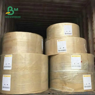 แผ่นกระดาษคราฟท์สีน้ำตาลกันน้ำมันม้วนกระดาษเคลือบ PE สำหรับห่ออาหาร 70gsm 80gsm 90gsm