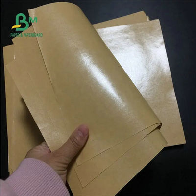 แผ่นกระดาษคราฟท์สีน้ำตาลกันน้ำมันม้วนกระดาษเคลือบ PE สำหรับห่ออาหาร 70gsm 80gsm 90gsm