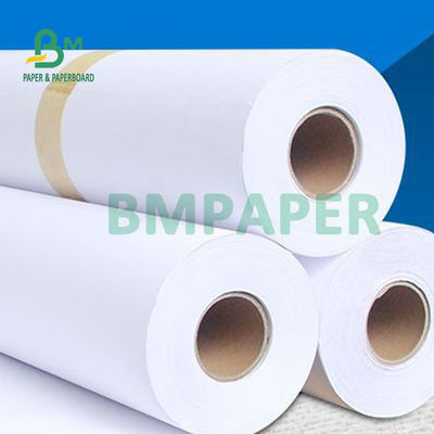 20lb Papel Plotter Inkjet สำหรับเครื่องพิมพ์หน้ากว้าง 24'' 36'' x 50m Sharp Image