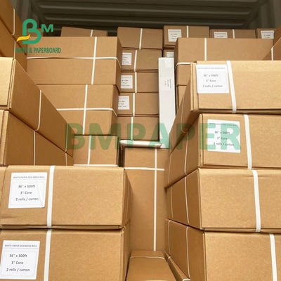 20lb Papel Plotter Inkjet สำหรับเครื่องพิมพ์หน้ากว้าง 24'' 36'' x 50m Sharp Image