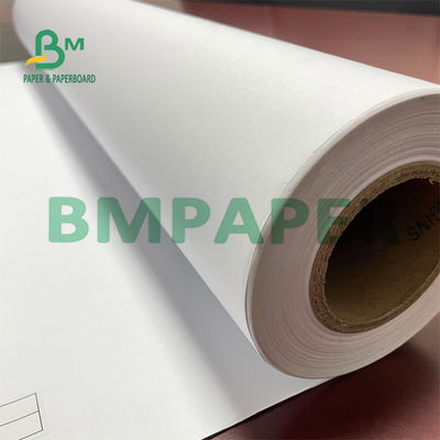 80g 914x50m Papel Plotter Ink-Jet White สำหรับม้วนกระดาษถ่ายเอกสาร