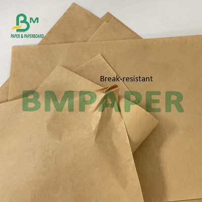 80g 90g Brown Sack Craft Paper สำหรับถุงซีเมนต์ทนการแตกหัก