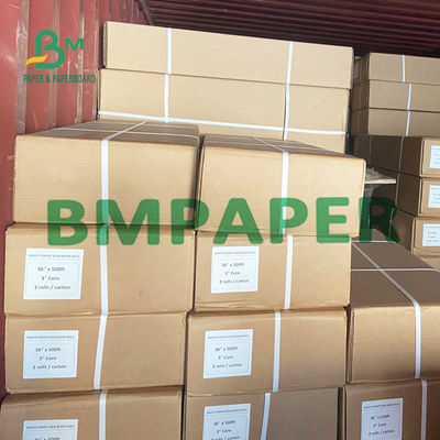 36'' X 500ft 20lb 92br White Bond Paper สำหรับเขียนแบบวิศวกรรม