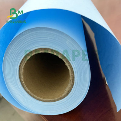 24'' X 150ft 2'' Core Blue Engineering Plotter Paper สำหรับการออกแบบ 20lb