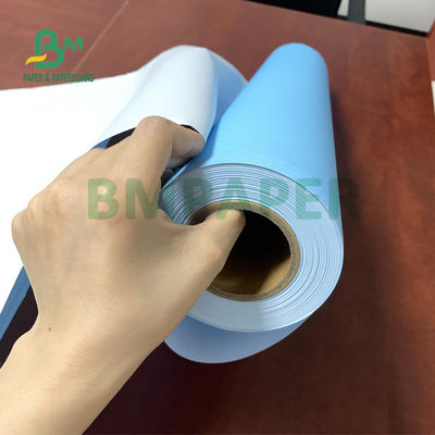 30'' X 150ft 2'' Core Single Side Blue CAD Bond Paper ความเรียบ 20 ปอนด์
