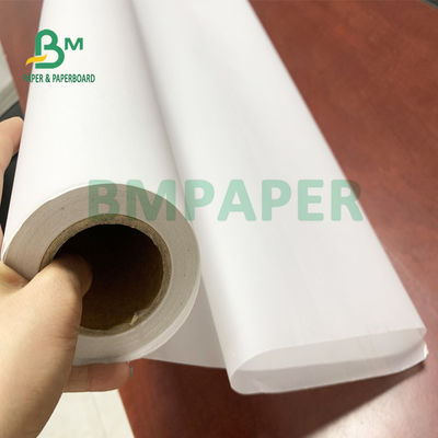 48gsm 36'' X 100m CAD Plotter Marker Paper สำหรับอุตสาหกรรมเรียบและเรียบ