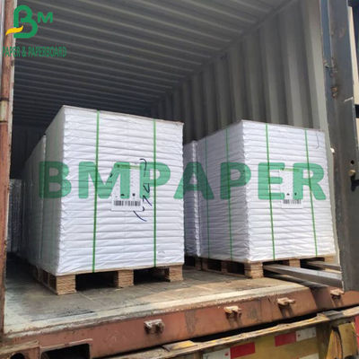 360g 25 × 38'' กระดาษเคลือบเงาสีขาว C2S เคลือบสองด้านสำหรับ Hangtag