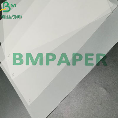 50g - 130g กระดาษลอกลายกึ่งโปร่งแสง Jumbo Roll สำหรับการวาดพล็อตเตอร์ CAD