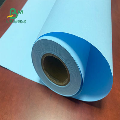 24'' 36'' กว้าง 20lb CAD Blue Print Plotter Paper ม้วนกระดาษไม่เคลือบผิว