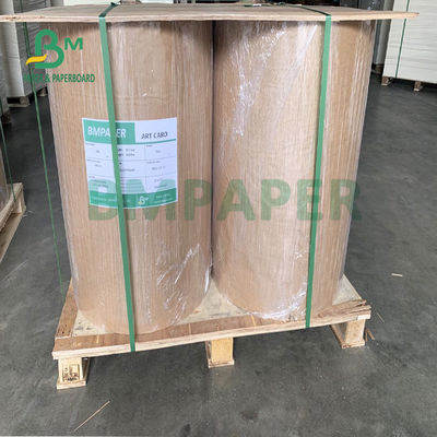 กระดาษคราฟท์สีน้ำตาลปลอดภัยสำหรับอาหาร 300 แกรมความเหนียวสูง 31'' 35&quot;