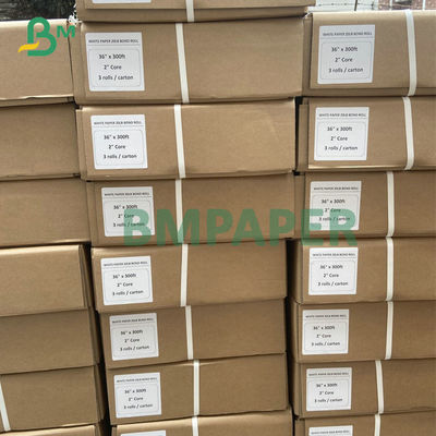 2'' Core White Ink Jet Engineering Paper 20# CAD Bond Roll 24'' x 300ft
