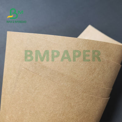 250gsm - 400gsm กระดาษคราฟท์สีน้ำตาลบริสุทธิ์สำหรับกล่องอาหารจานด่วนมีความแข็งแรงดี