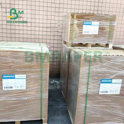 250gsm - 400gsm กระดาษคราฟท์สีน้ำตาลบริสุทธิ์สำหรับกล่องอาหารจานด่วนมีความแข็งแรงดี